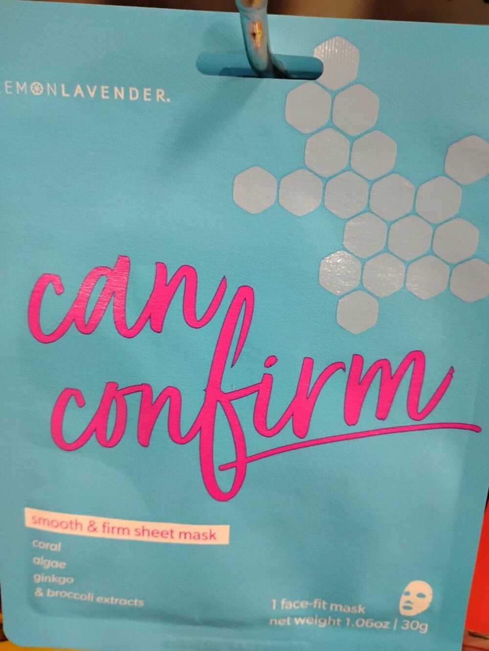 New Lemon Lavender Can Confirm Smooth And Firm Sheet Face  Mask